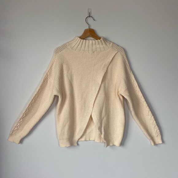 Workhall Knit Mock Neck Sweater Sz S - Picture 2 of 8